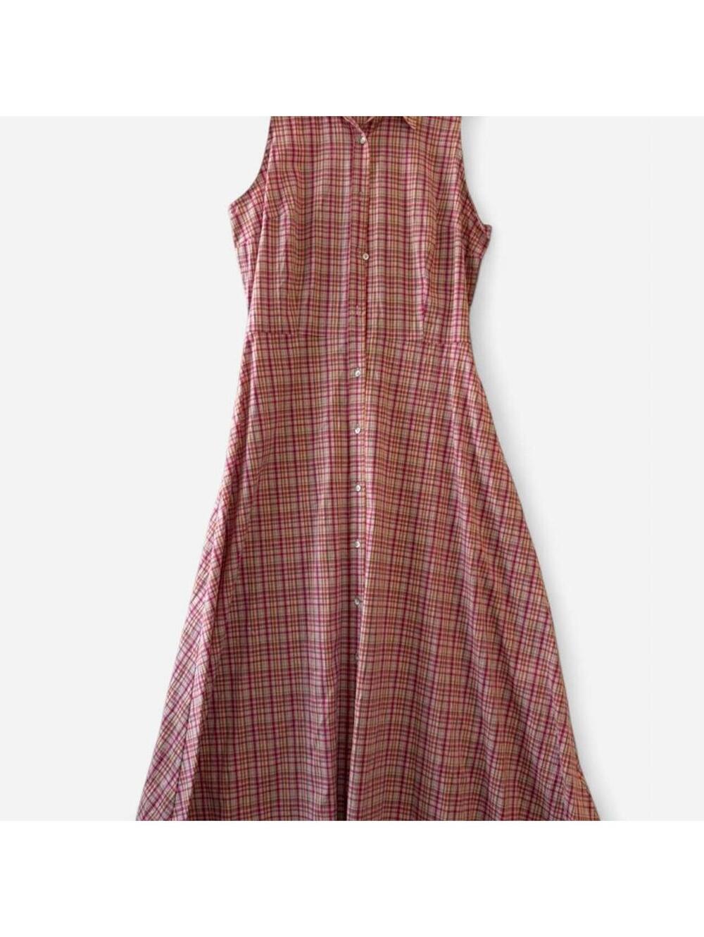 Laura Ashley Women's Red and Pink Dress